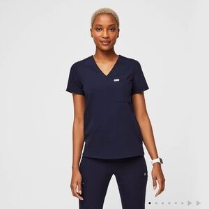 Figs Navy blue Jogger and top scrub set